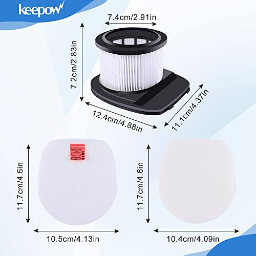 KEEPOW IZ201UK Ensemble De 10 Filtres Compatible Shark IZ201UK IZ251UK - Filtre HEPA Et Mousse