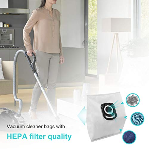 KEEPOW 8 Vacuum cleaner bags for Rowenta Hygiene + ZR200520, suitable for Compact Power, X-Trem Power and Silence Force (RO64xx, RO63xx, RO68xx, RO39xx) Premium vacuum cleaner bags