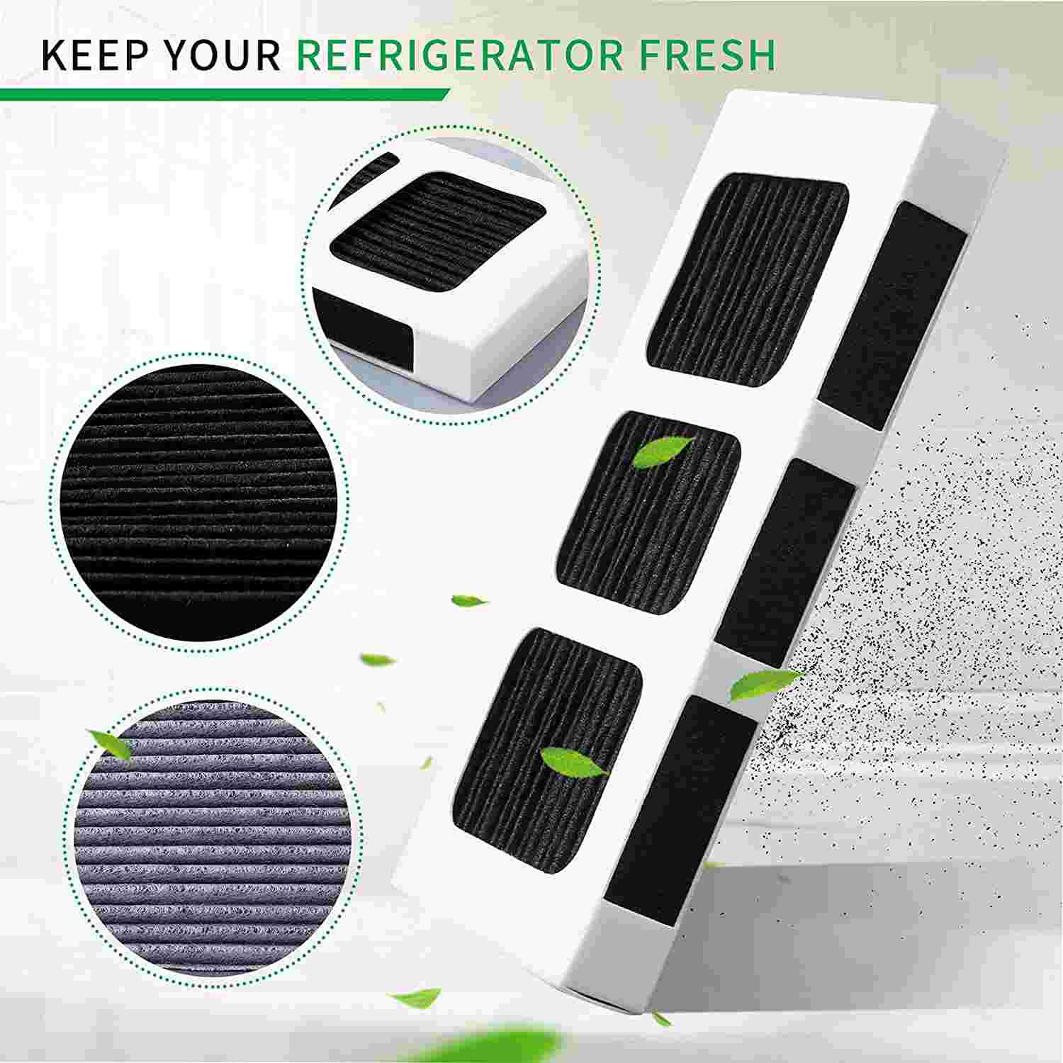 KEEPOW Paultra2 Refrigerator Air Filter Compatible with Frigidaire Pureair Ultra 2, Pure Air Ultra 2, Pureair Ultra ii, Electrolux