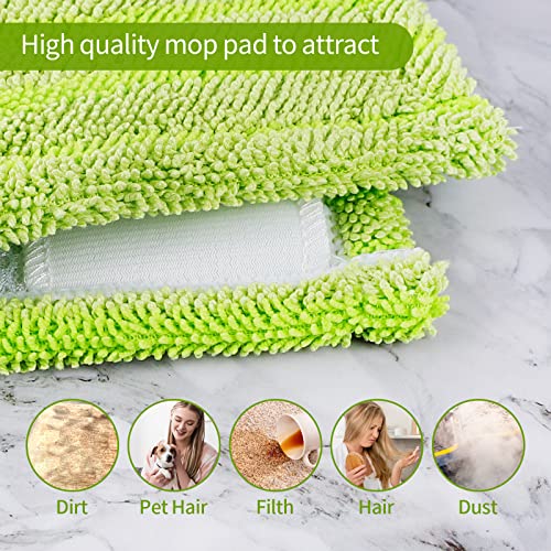 KEEPOW Reusable Pads for All 10-12 Inches Flat Mop 6 Pcs