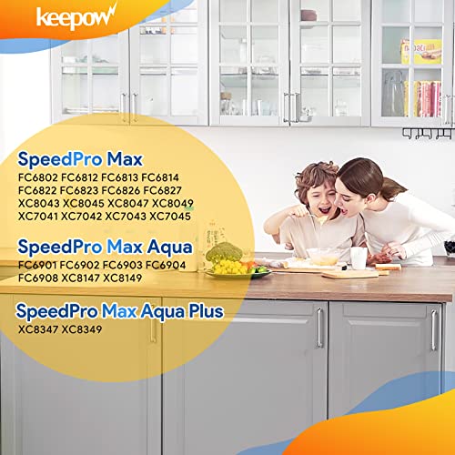 KEEPOW Lot de 3 filtres FC5005/01 pour aspirateur Philips SpeedPro Max Aqua Plus FC6826 XC7042 XC8045 XC8147 XC8347 Filtre de rechange Accessoires pour aspirateur Philips Speedpro Max