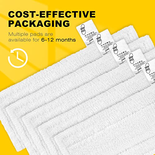 KEEPOW 5 Pack Microfibre Cloth Pads Compatible with Karcher EasyFix SC2, SC3, SC4, SC5 Steam Cleaner