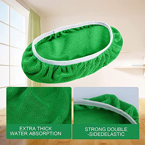 KEEPOW Tampons en coton vert pour tous les balais plats de 10 à 12 pouces 8 pièces
