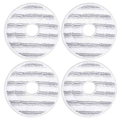 KEEPOW 6407M 4 Pack for Vileda Spin and Clean Mop Refill, Washable and Reusable Refill for Vileda Spin Mop Head Replacement