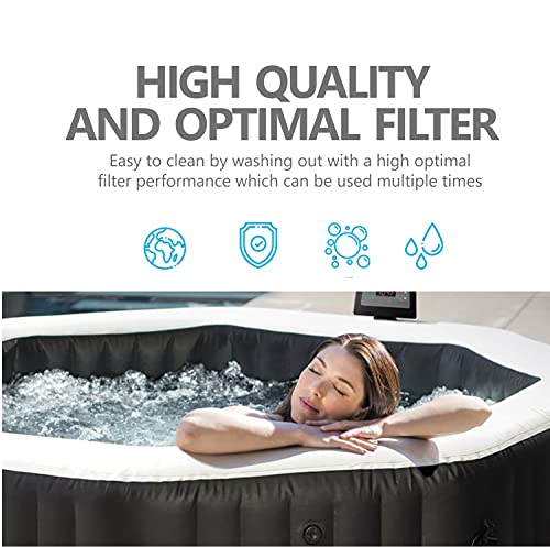 KEEPOW MSpa Whirlpool Filter Ersatz, Filterkartusche Doppelpack für aufblasbare Pools, (Wasserfilter Modell ab 2020)