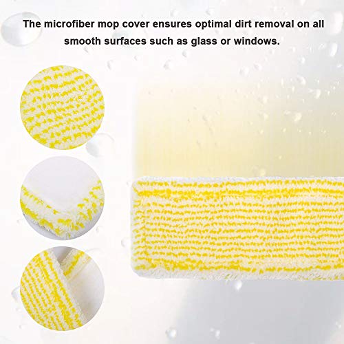 KEEPOW 4 PCS WV Bonnettes Microfibre Accessoire pour Karcher Nettoyeur de Vitres WV 2 Plus N, WV 2 Premium, WV 5 Plus N, WV 5 Premium, WV6 Plus