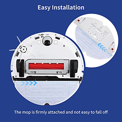 KEEPOW 8 Wischtücher für Roborock S8/ S7/ S7 Maxv Ultra/ S7 Pro Ultra/ S7 MaxV/ S7 MaxV Plus Wischroboter, Zubehör für Roborock S8/S7 Serie, Waschbar Ersatzteile