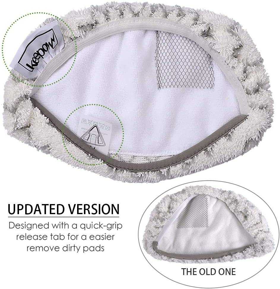 6 Pack Washable Steam Mop Pads Compatible with 1252, 1606670, 1543, 1543A, 1132 Symphony by keepow