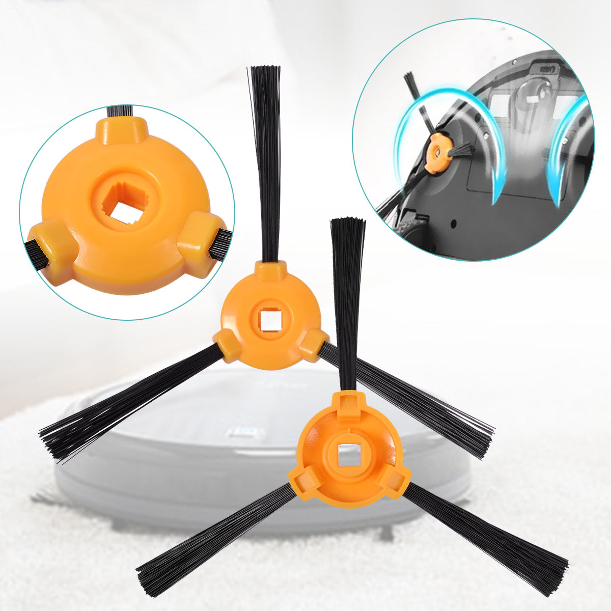KEEPOW 1601R Vacuum Accessories Kit for Ecovacs & Yeedi