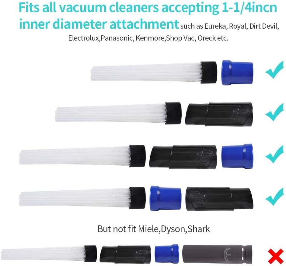 KEEPOW Universal Vacuum Attachments Accessories Cleaning Kit