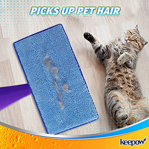 KEEPOW Microfiber Wet Jet Mop Pads 5 Pcs