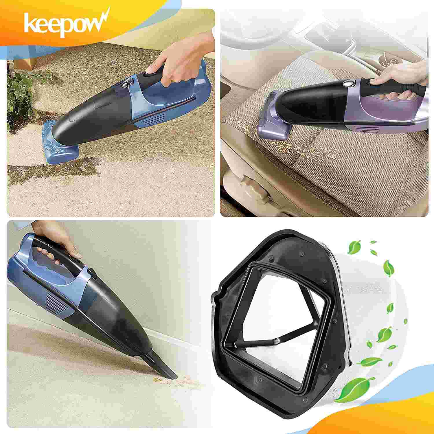 KEEPOW Vacuum Filter Replacement for Shark Cordless Handheld Vacuum