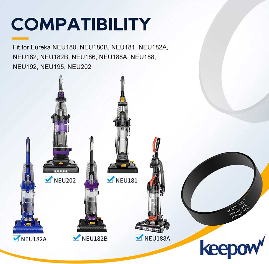 KEEPOW Vacuums Belt for Eureka 4 Pcs