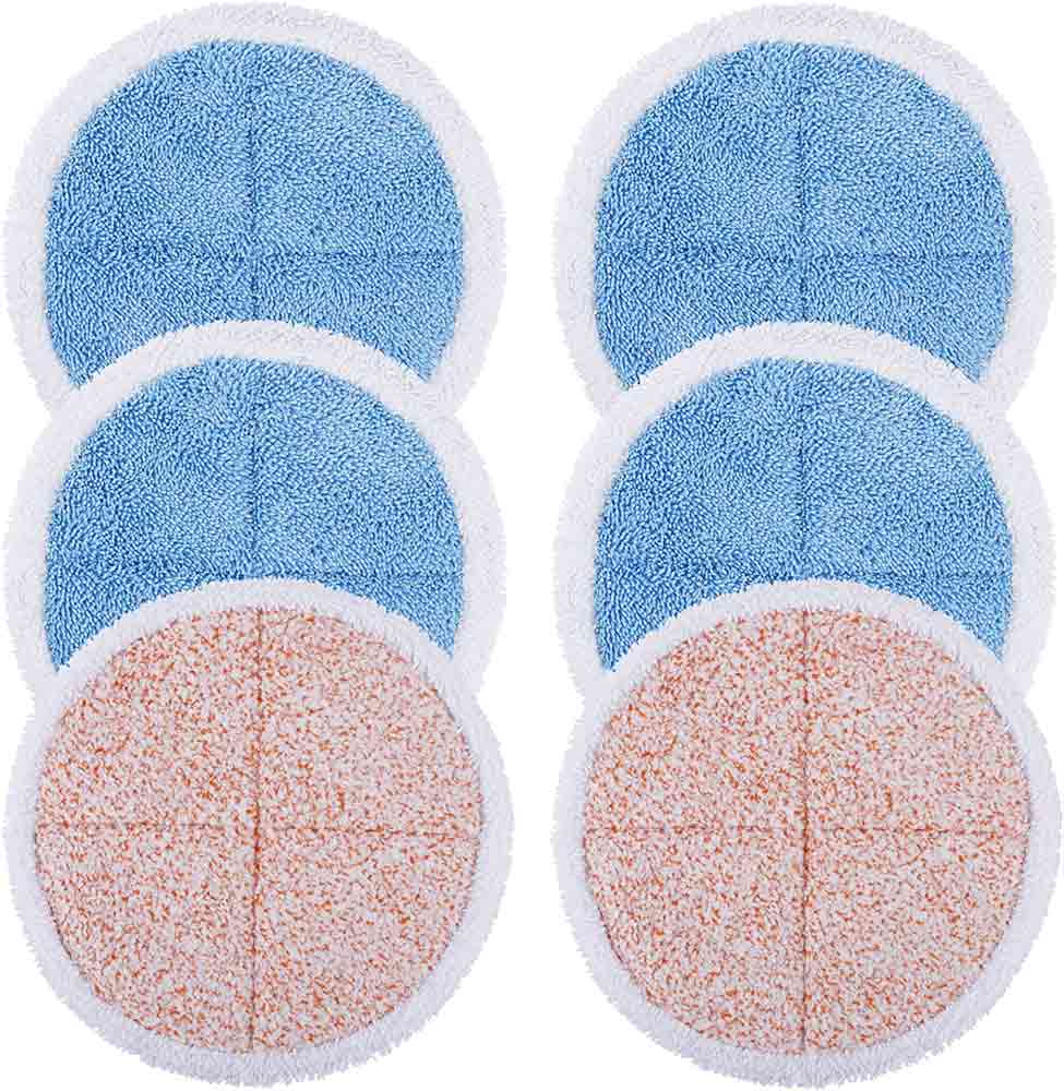 KEEPOW Spinwave Steam Mop Pads for Bissell 6 Pcs